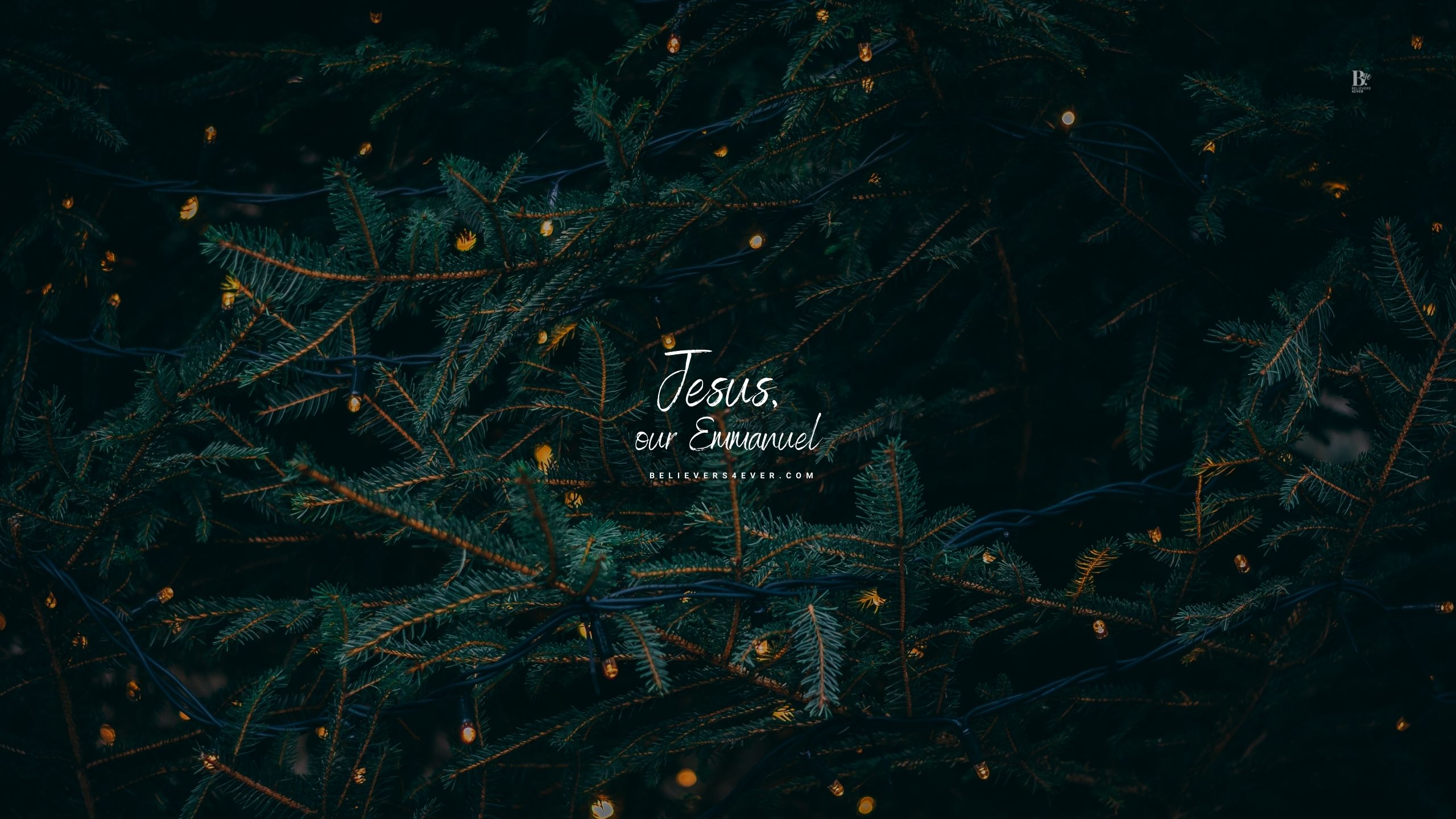 Jesus Our Emmanuel Christmas Desktop Wallpaper Believers4ever