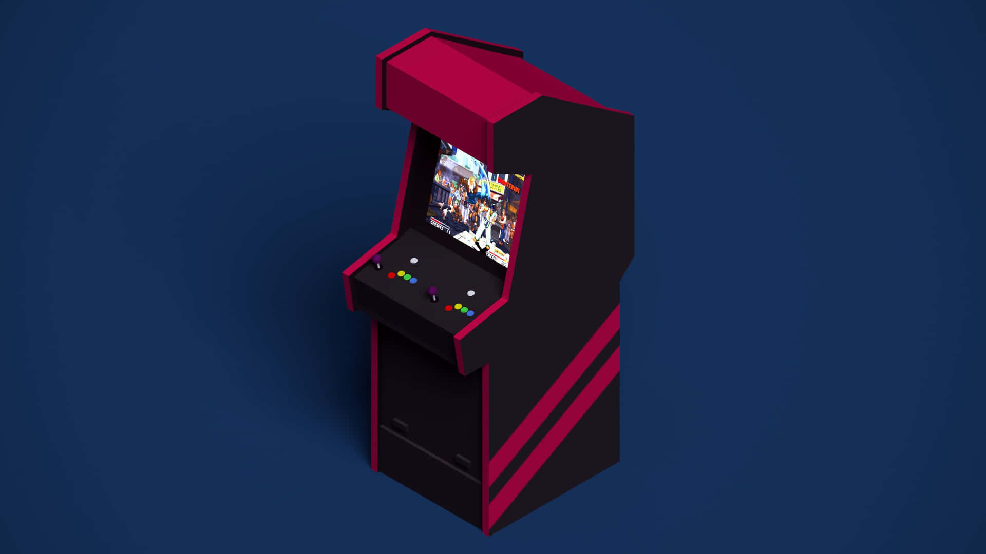Dive Into The Retro Gaming Universe Of Arcade Aesthetic Wallpaper