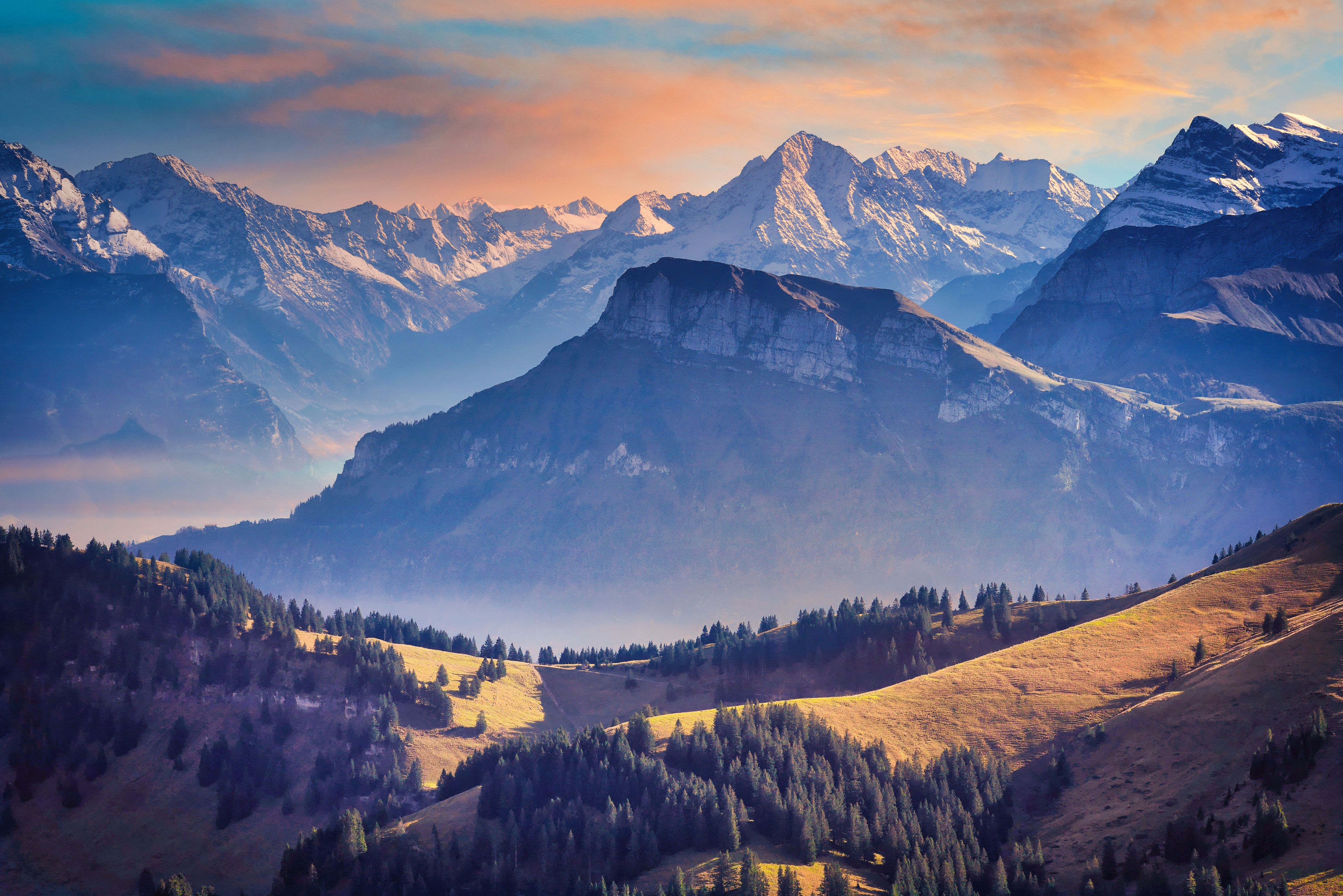 Landscape Alpine Mountains 5k Wallpaper HD Nature 4k Image