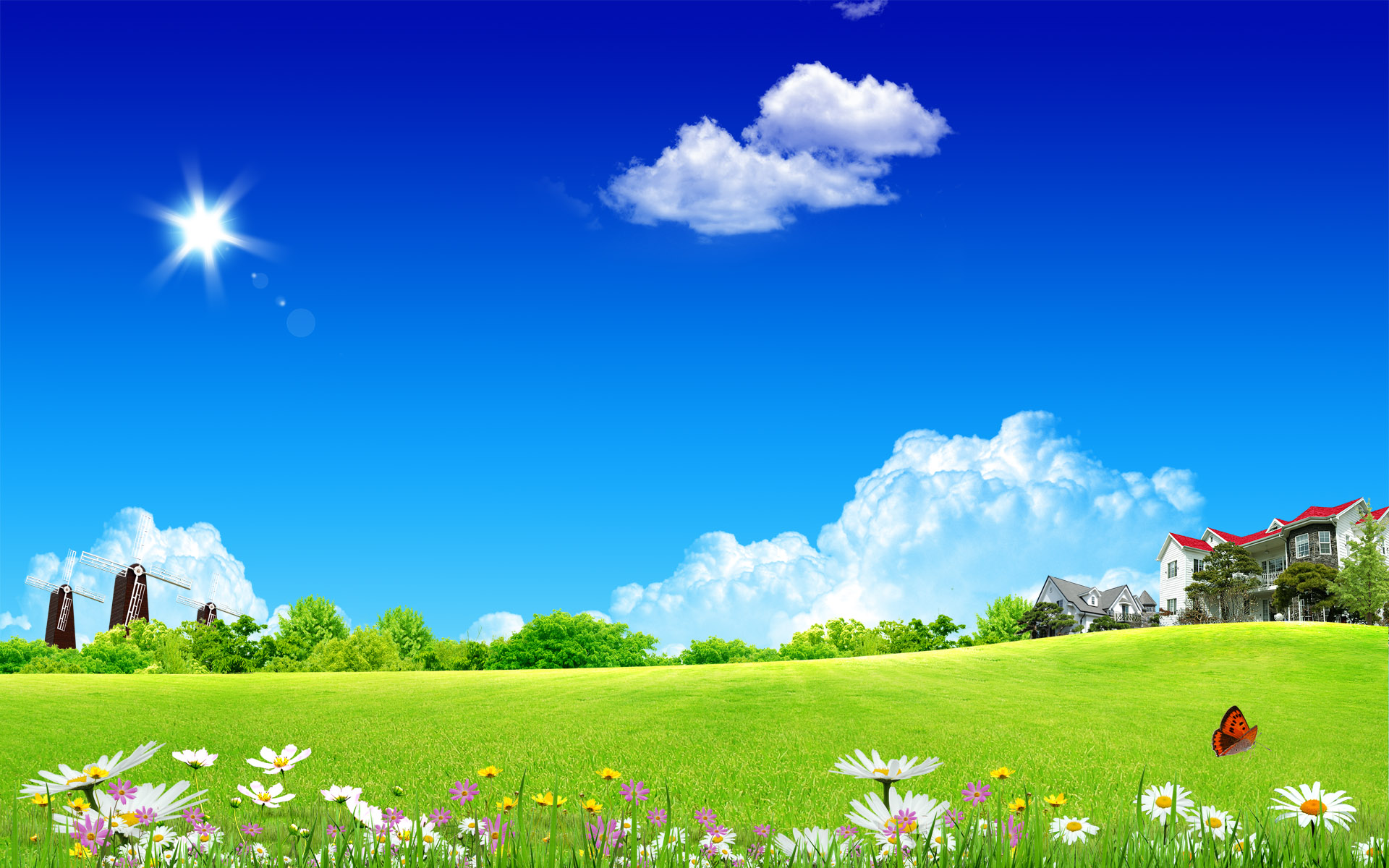 Scenery Wallpaper Includes A Clean Home Sky What An Amazing Scene