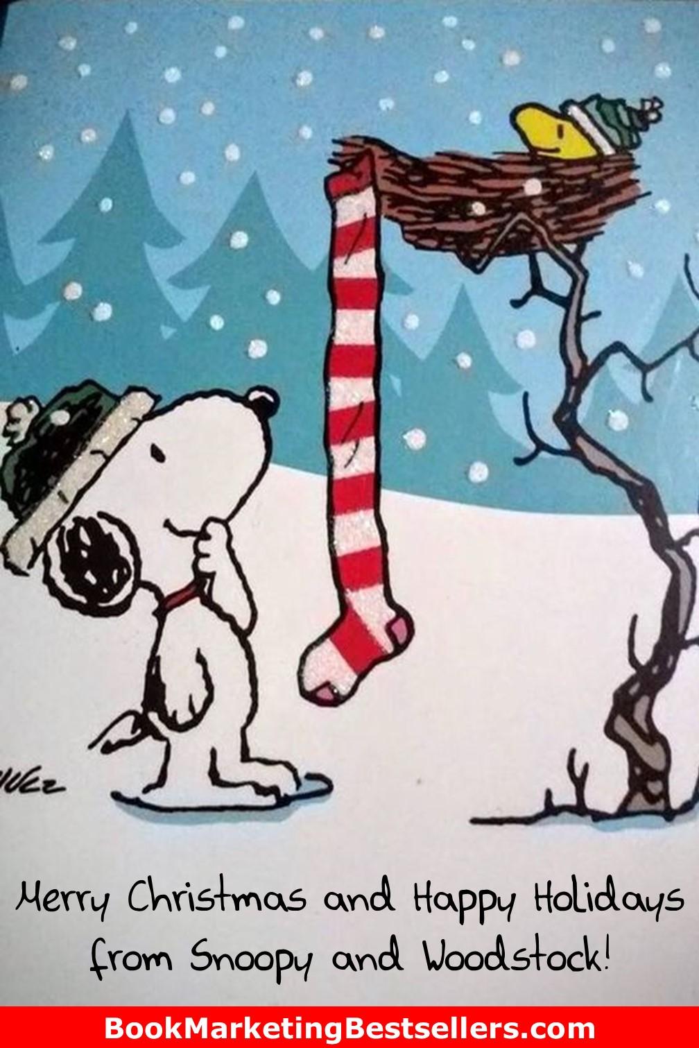 Merry Christmas And Happy Holidays From Snoopy Woodstock