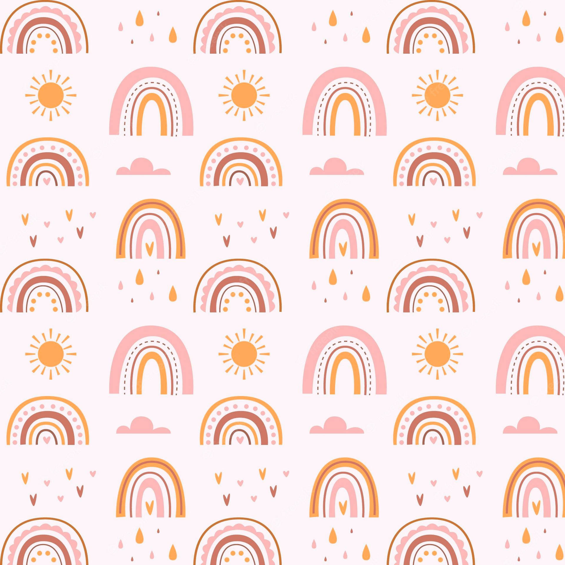 Boho Rainbow Picture Wallpaper