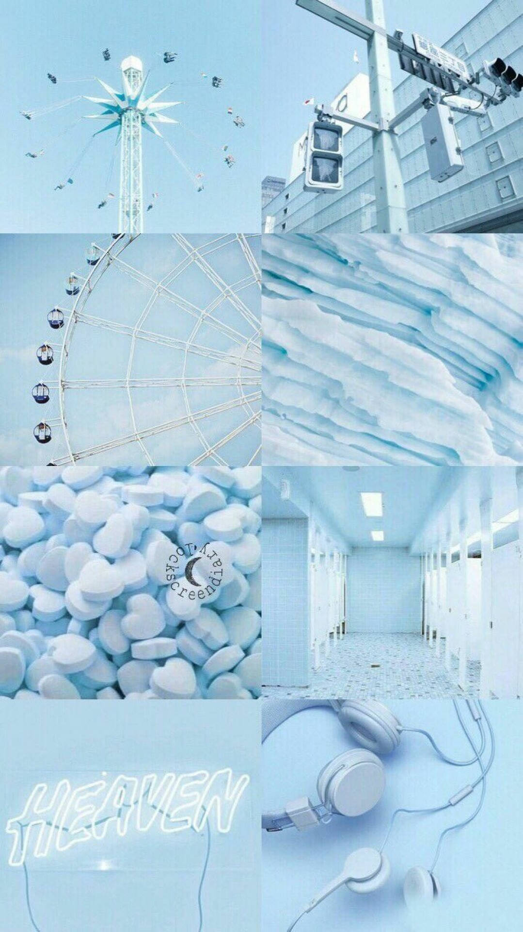 Pastel Blue Aesthetic Iphone Wallpaper