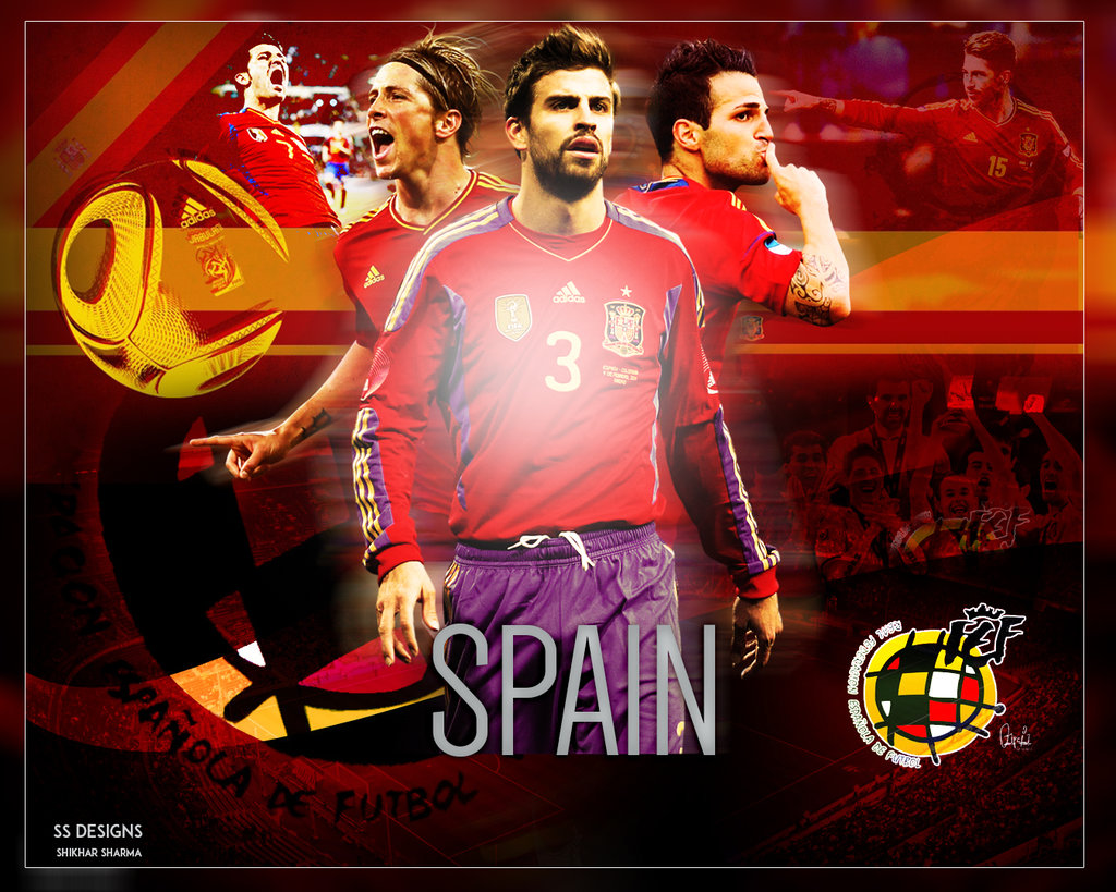 Spain Football Team Wallpaper by shikhary2j