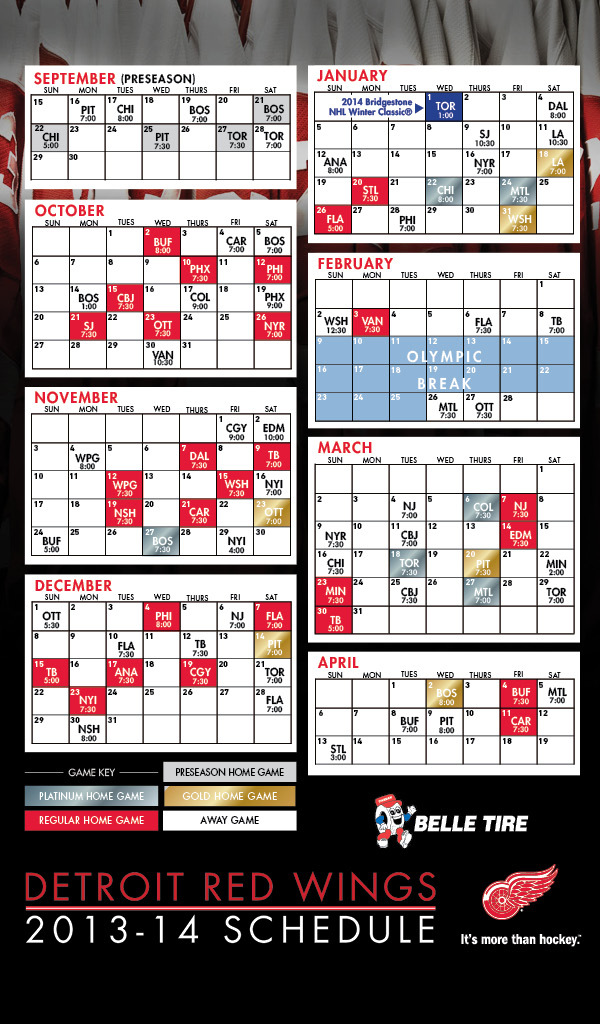 🔥 [50+] Detroit Red Wings Schedule Wallpaper WallpaperSafari