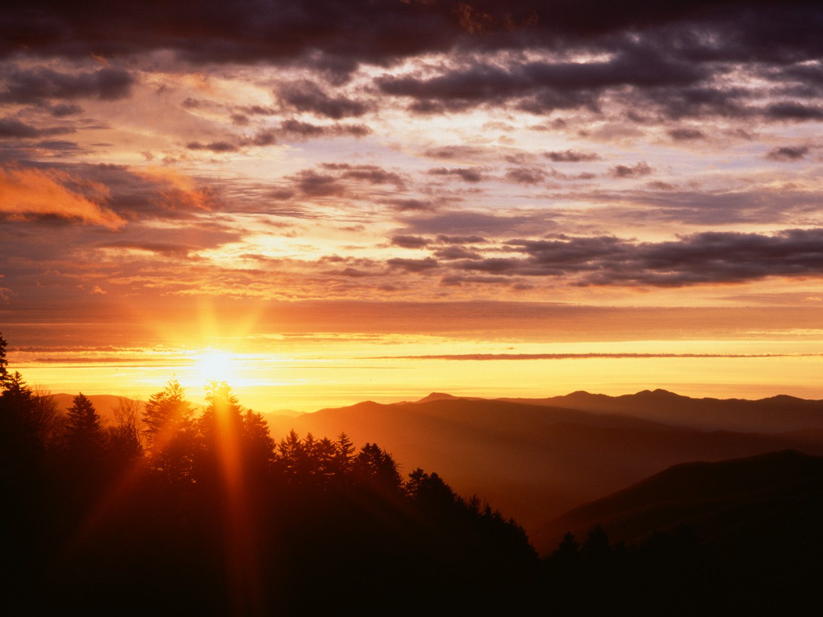 Mountain Sunrise Wallpaper HD In Nature Imageci