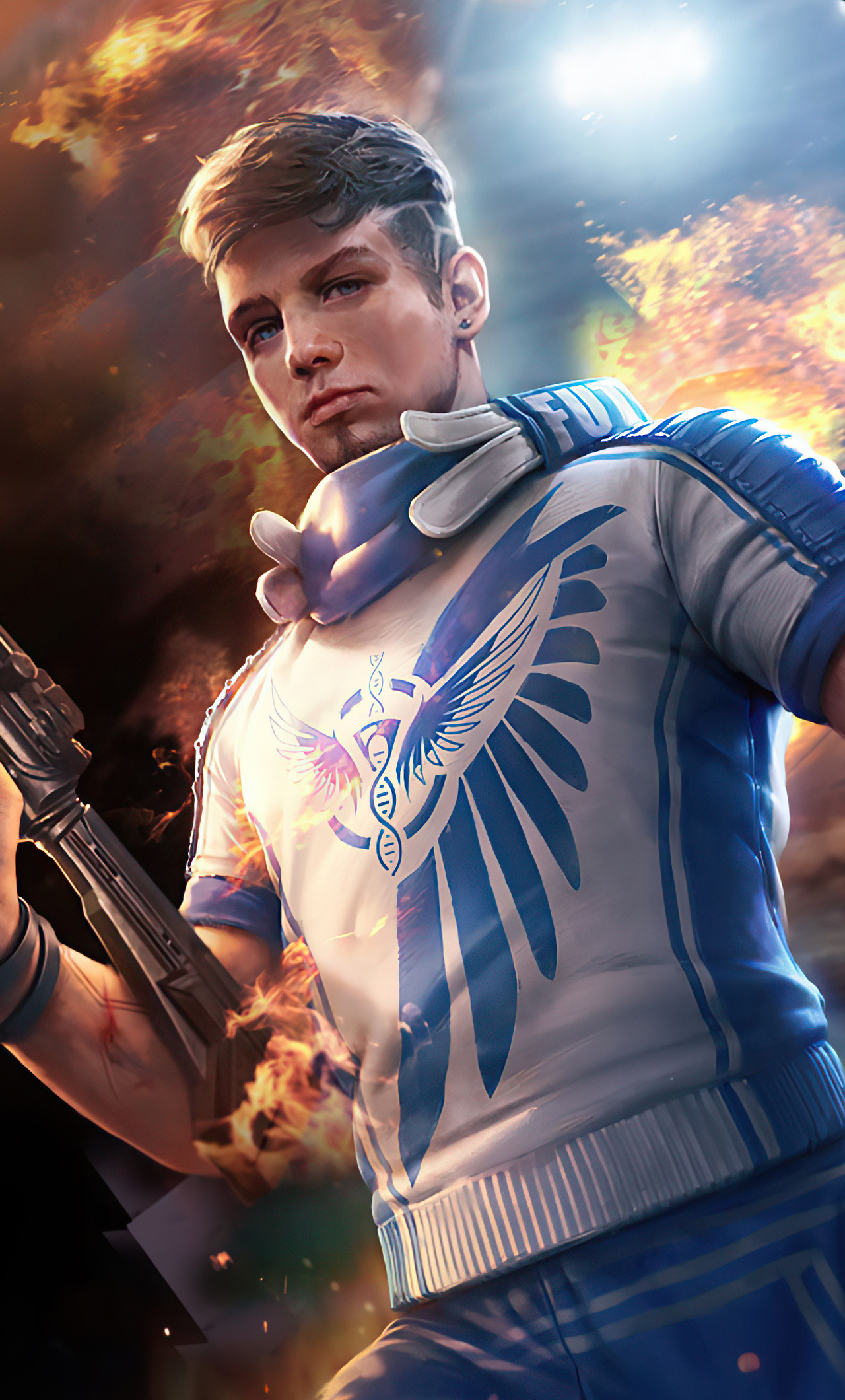 Luqueta Garena Fire Game iPhone HD 4k Wallpaper