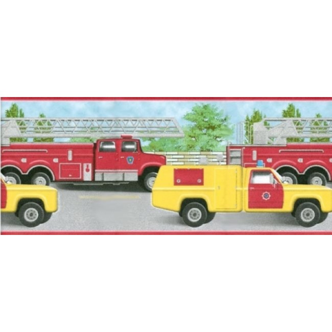 46 Fire Truck Wallpaper Border On Wallpapersafari