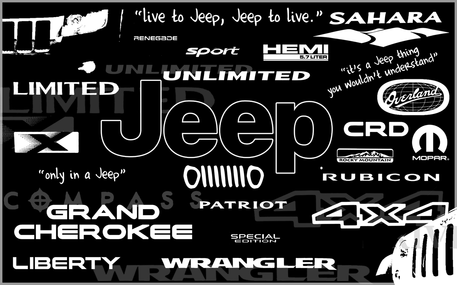 Jeep Logo HD Wallpaper For Desktop Wallpaper WallpaperMinecom 1600x1000