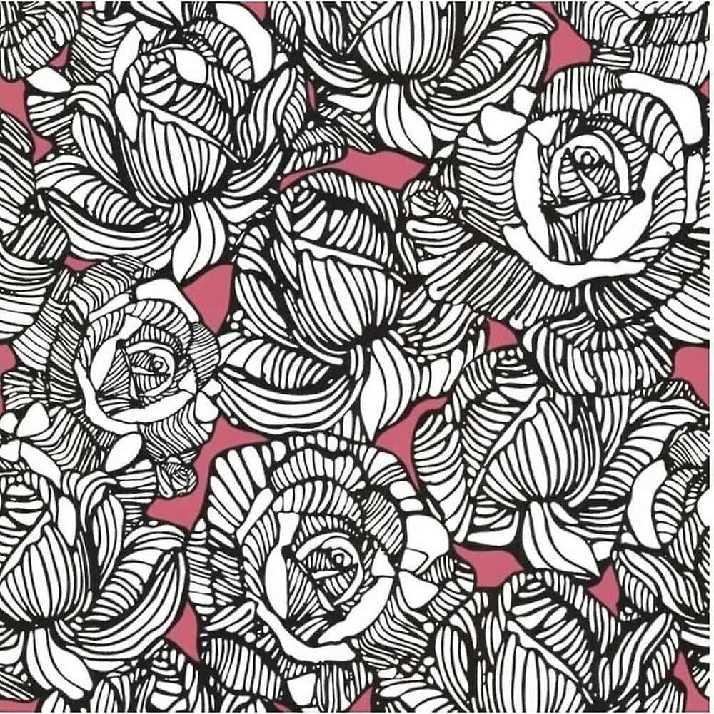 Pink Black And White Wallpaper