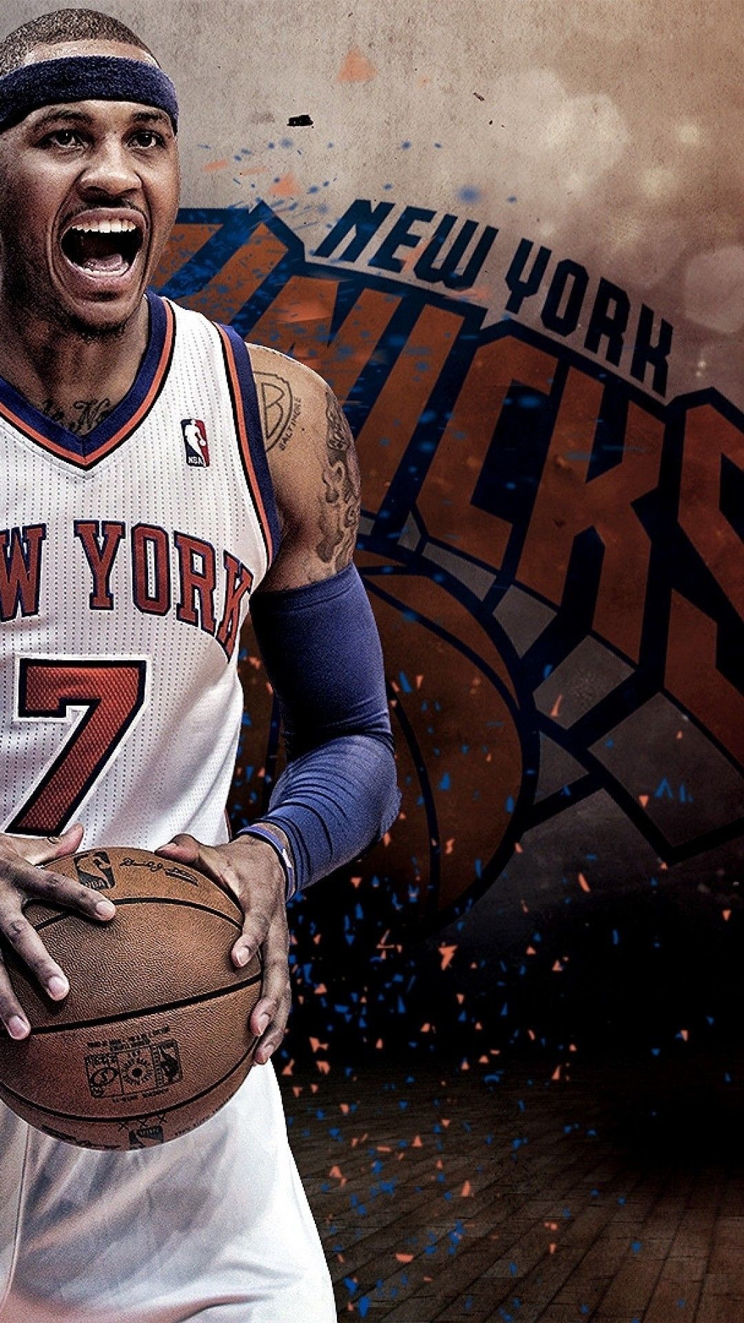 Carmelo Anthony iPhone Wallpaper Image