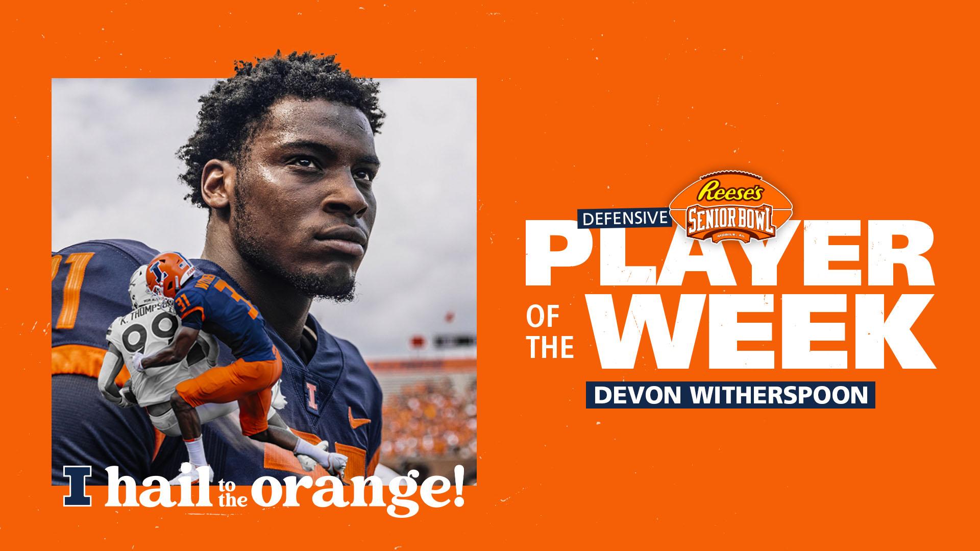 Witherspoon Earns Senior Bowl Player of the Week Award