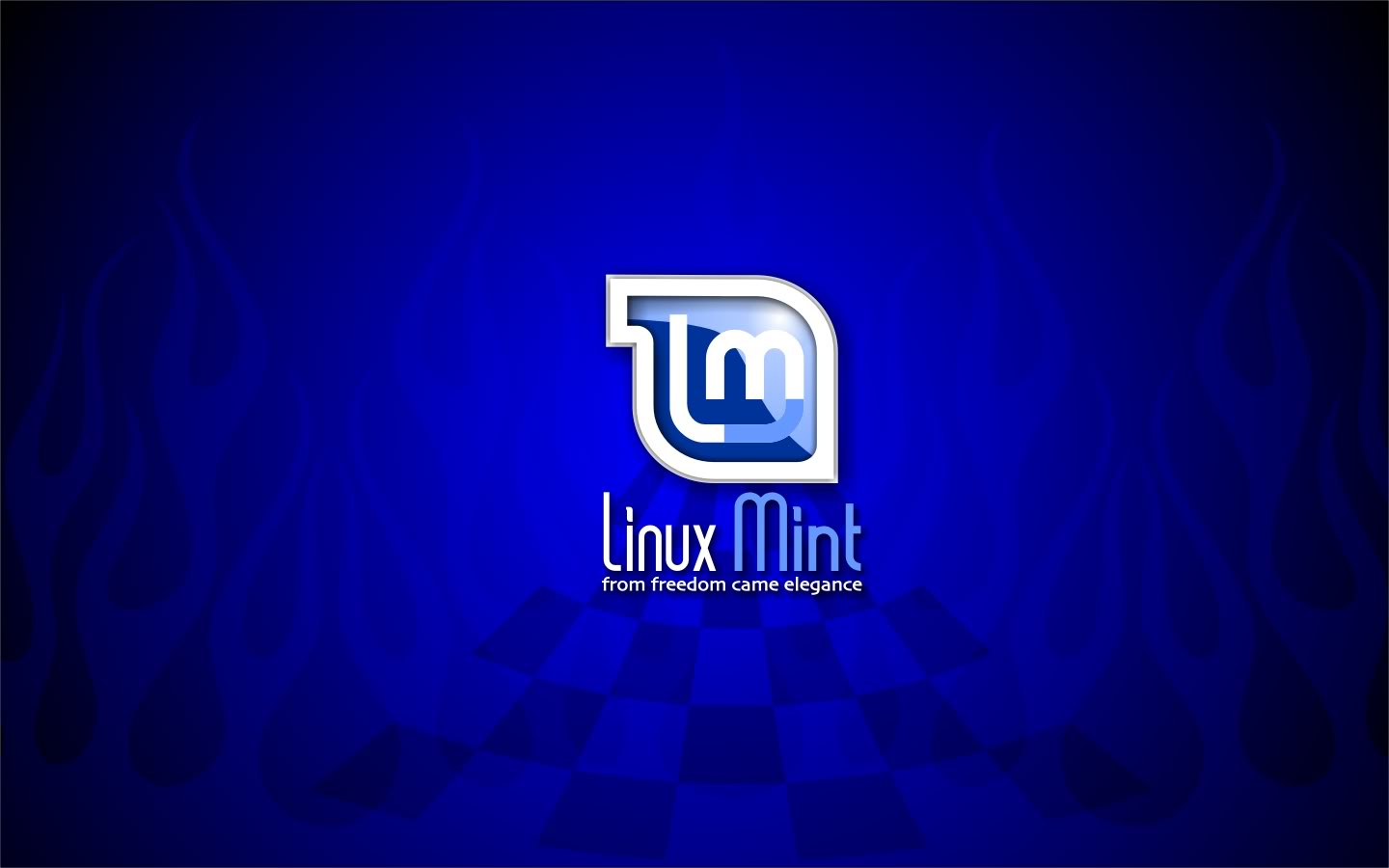 Linux Mint Blue HD Wallpaper For Desktop Size