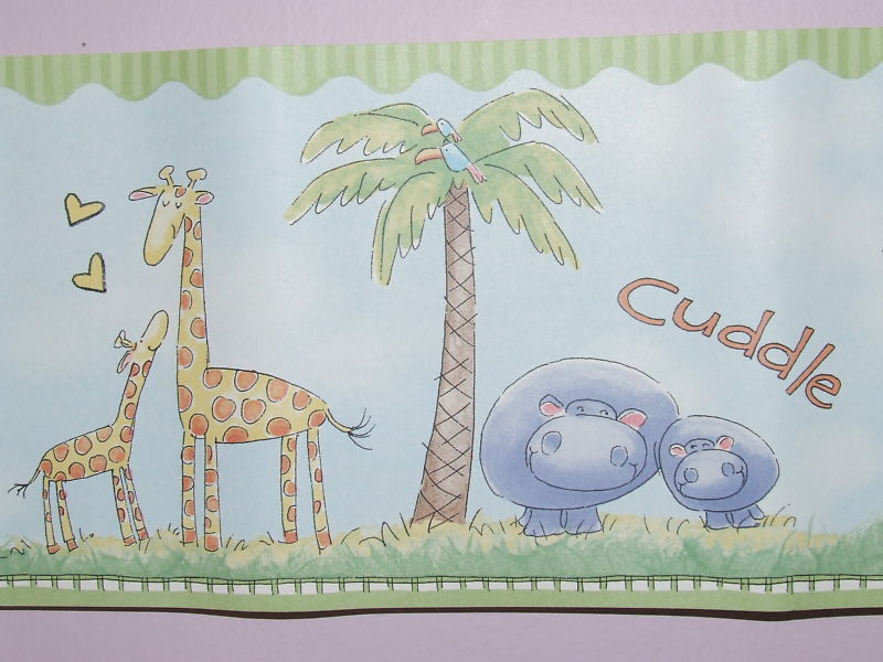 Free download Mommy Me Jungle Zoo Baby Safari Nursery Wallpaper Border