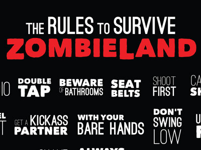 Zombieland Rules By Jared Bischoff Dribbble