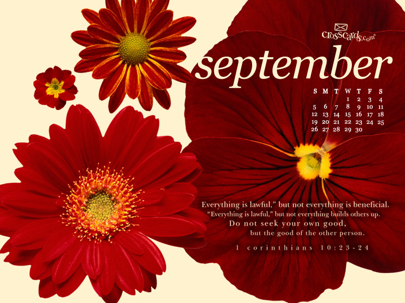 Lawful Wallpaper Christian Monthly Calendars