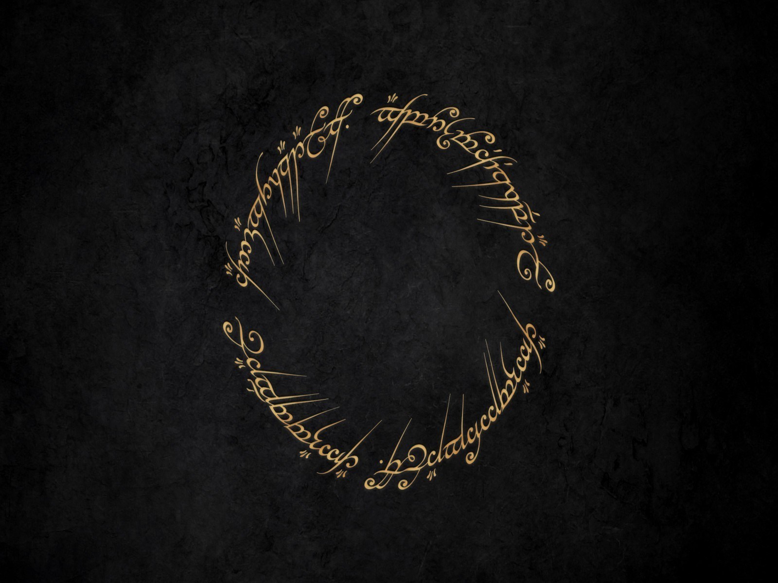 Lord Of The Rings Elvish Ring Black Background Wallpaperfool