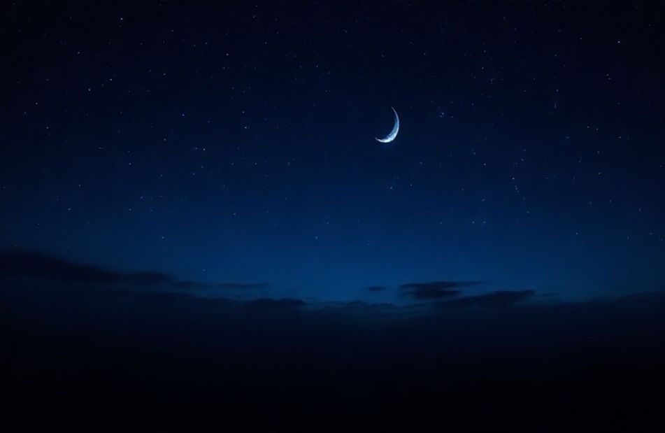 Blue Night Sky Wallpaper