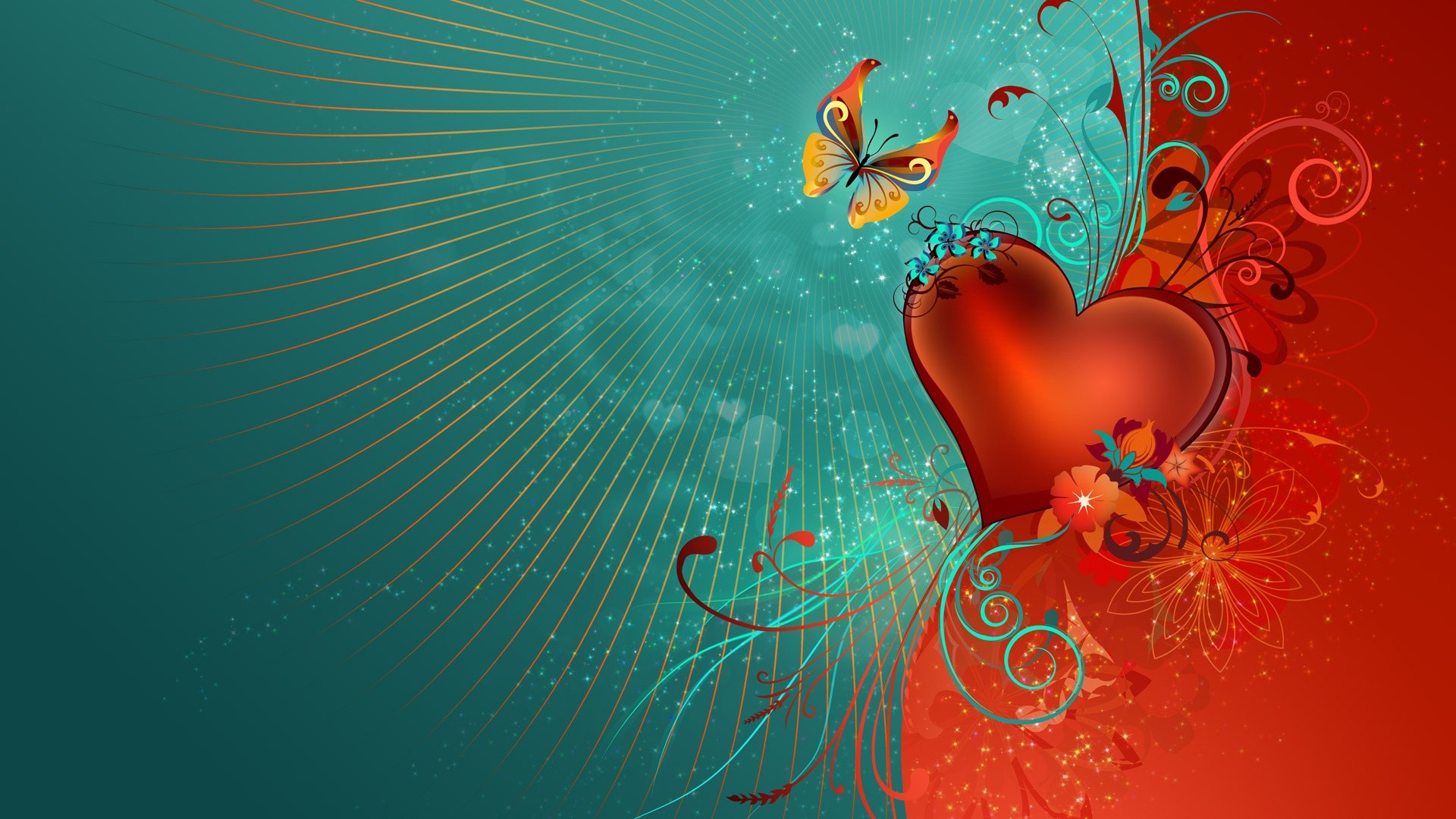 Love Heart Vector Art HD Wallpaper Pc Photo
