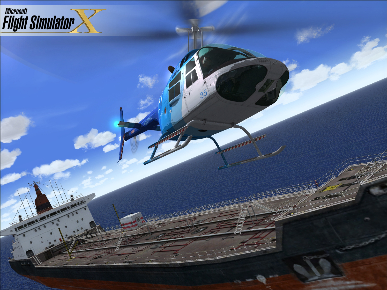 Microsoft Flight Simulator X Video Game Wallpaper Of