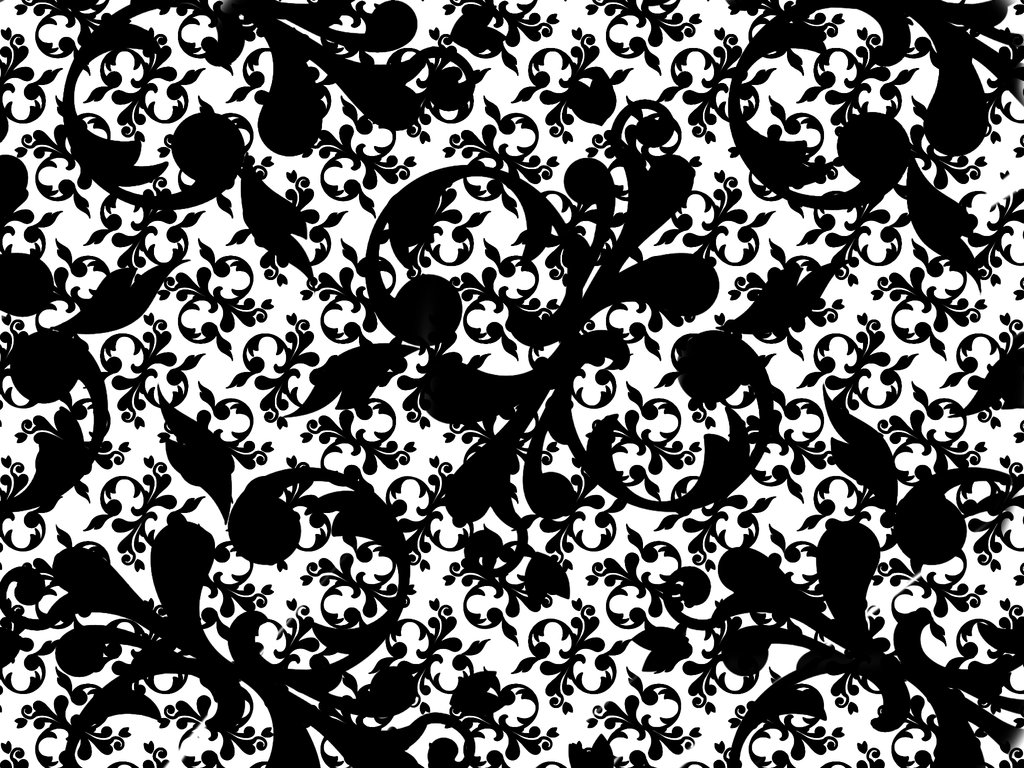Black and White Wallpaper Pattern wallpaper Black and White 1024x768