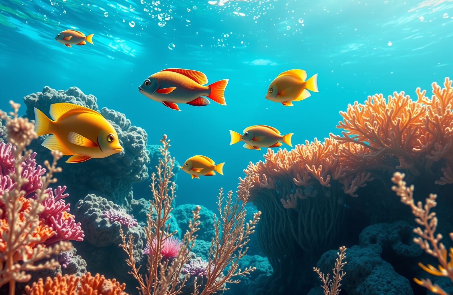 Fish Swimming Live Wallpaper