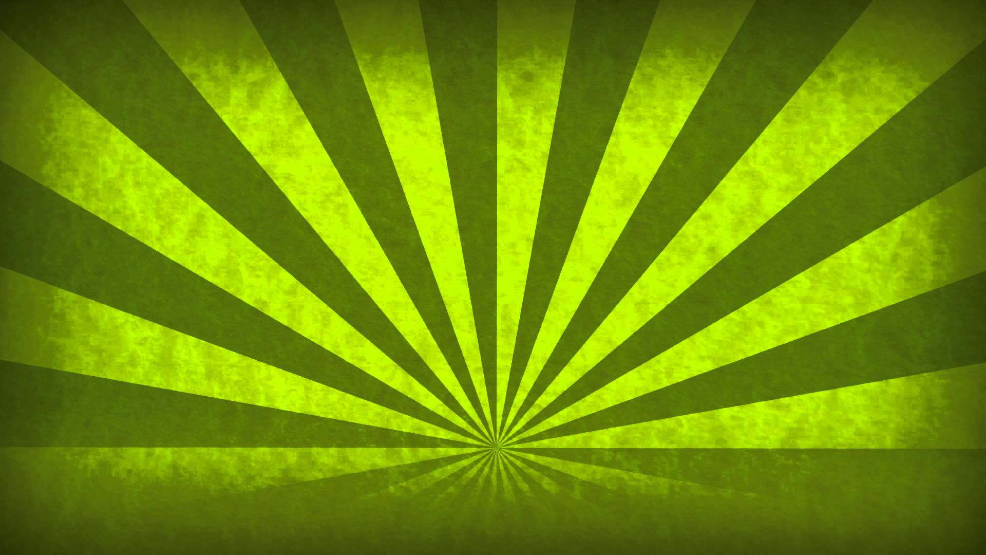Rotating Sunbeams Green Abstract Motion Background