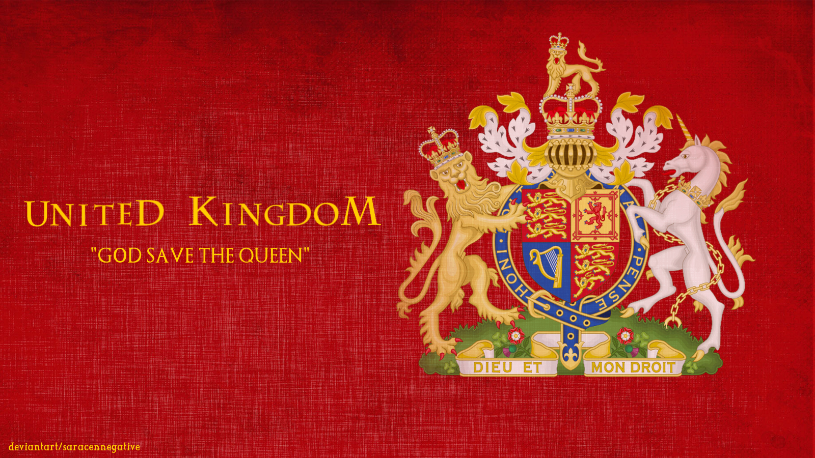 United Kingdom Flag By Saracennegative
