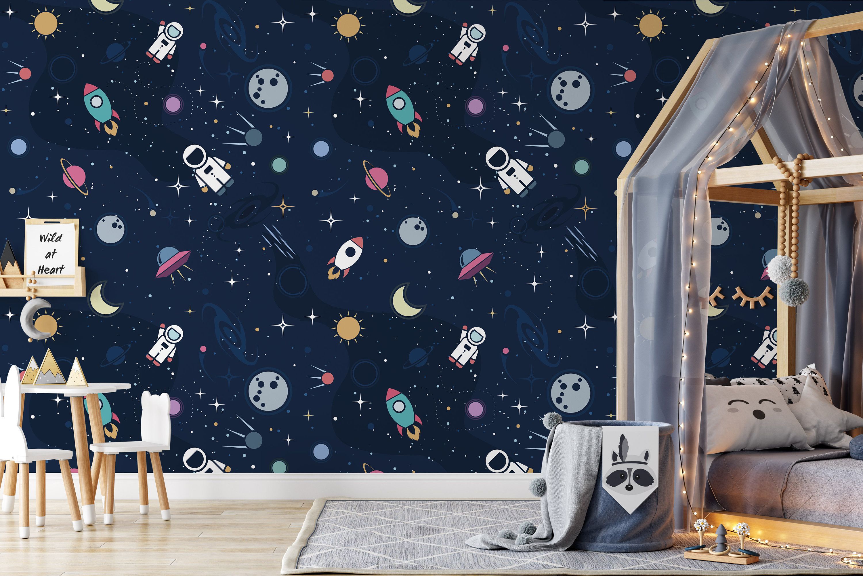 Astronaut Spaceship Rocket Moon Black Hole Funny Wallpaper