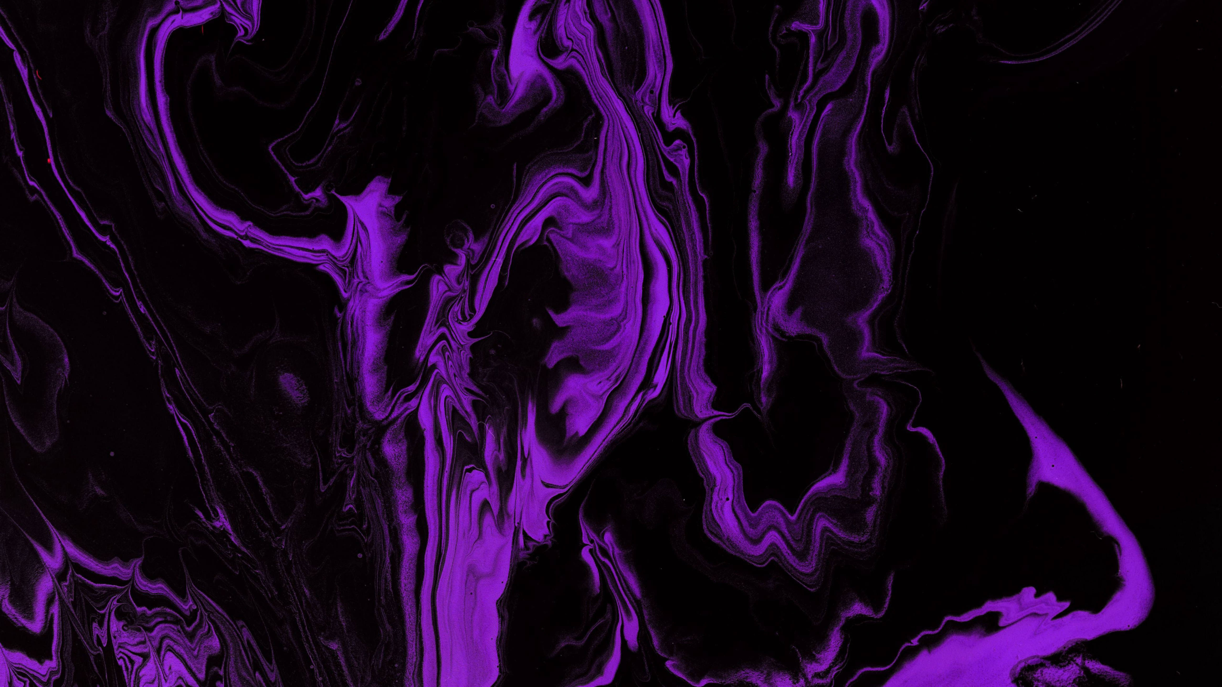 Black And Purple Aesthetic Swirl Abstract Wallpaper