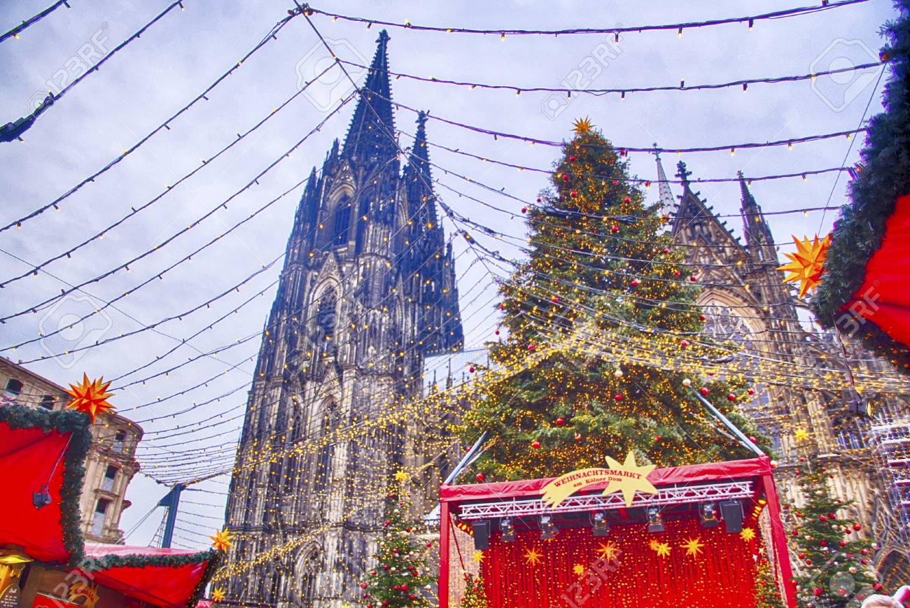 Cologne Germany Dec Cathedral Background To The