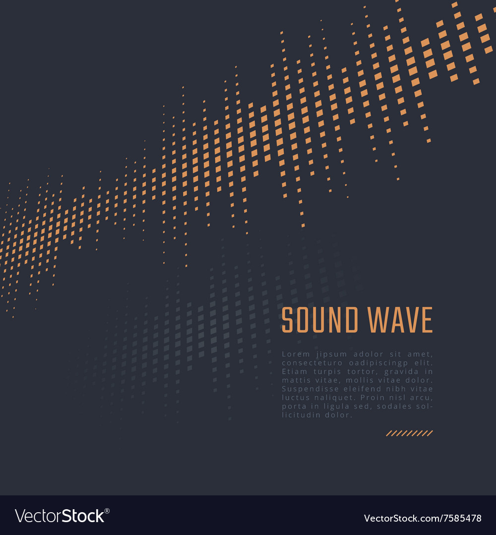 Sound Wave Background Royalty Vector Image