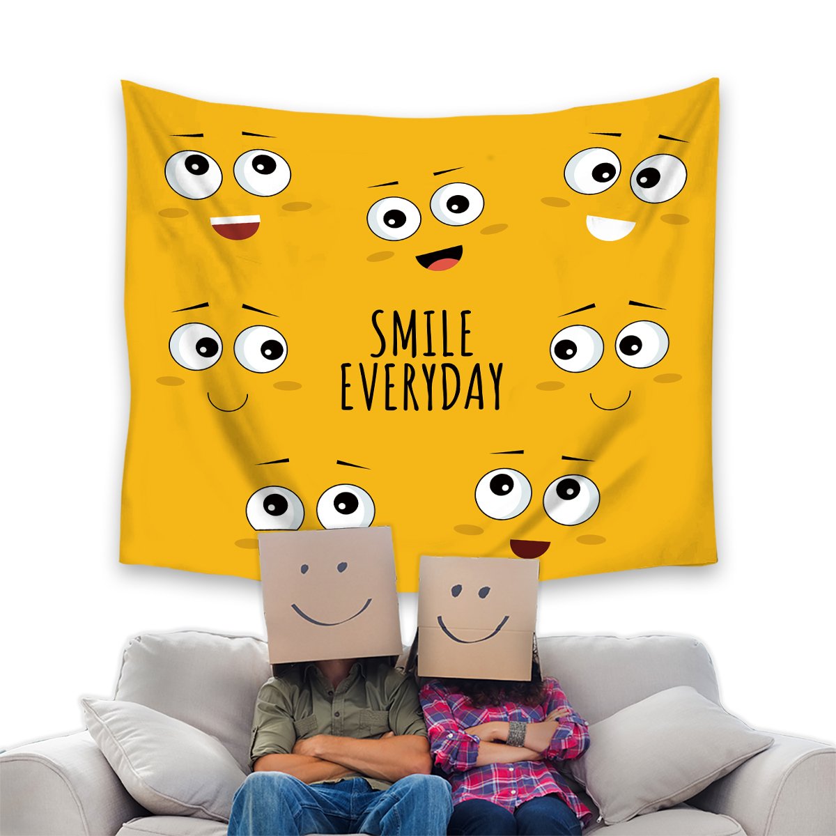 Amazon Tapestry Wall Hanging Smile Everyday Background