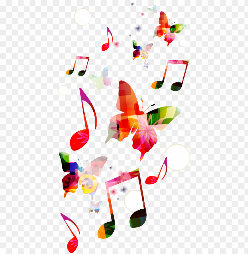 Musical Background Clef Butterfly Transparent