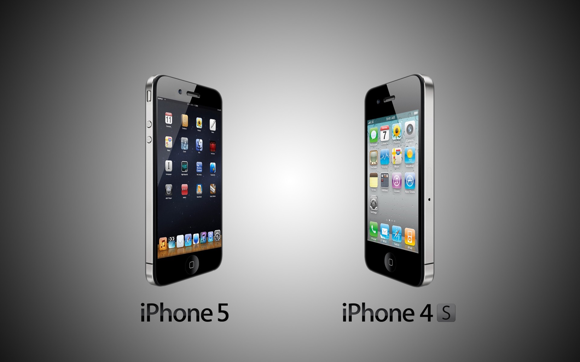 Wallpaper iphone 5 vs iphone 4s iphone technology phone gadget