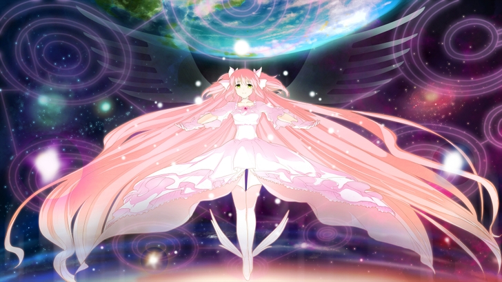 Dress Pink Hair Mahou Shoujo Madoka Magica Kaname Anime