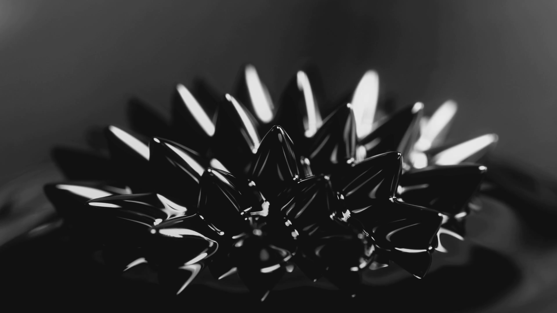 Ferrofluid Black Liquid Surface Abstract Background Stock Video