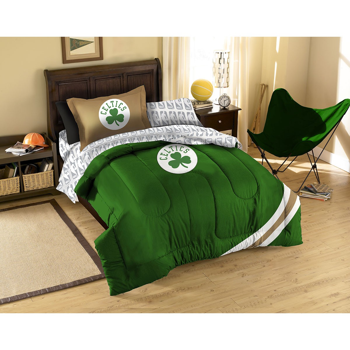 Boston Celtics Contrast Twin Forter Bed In A Bag