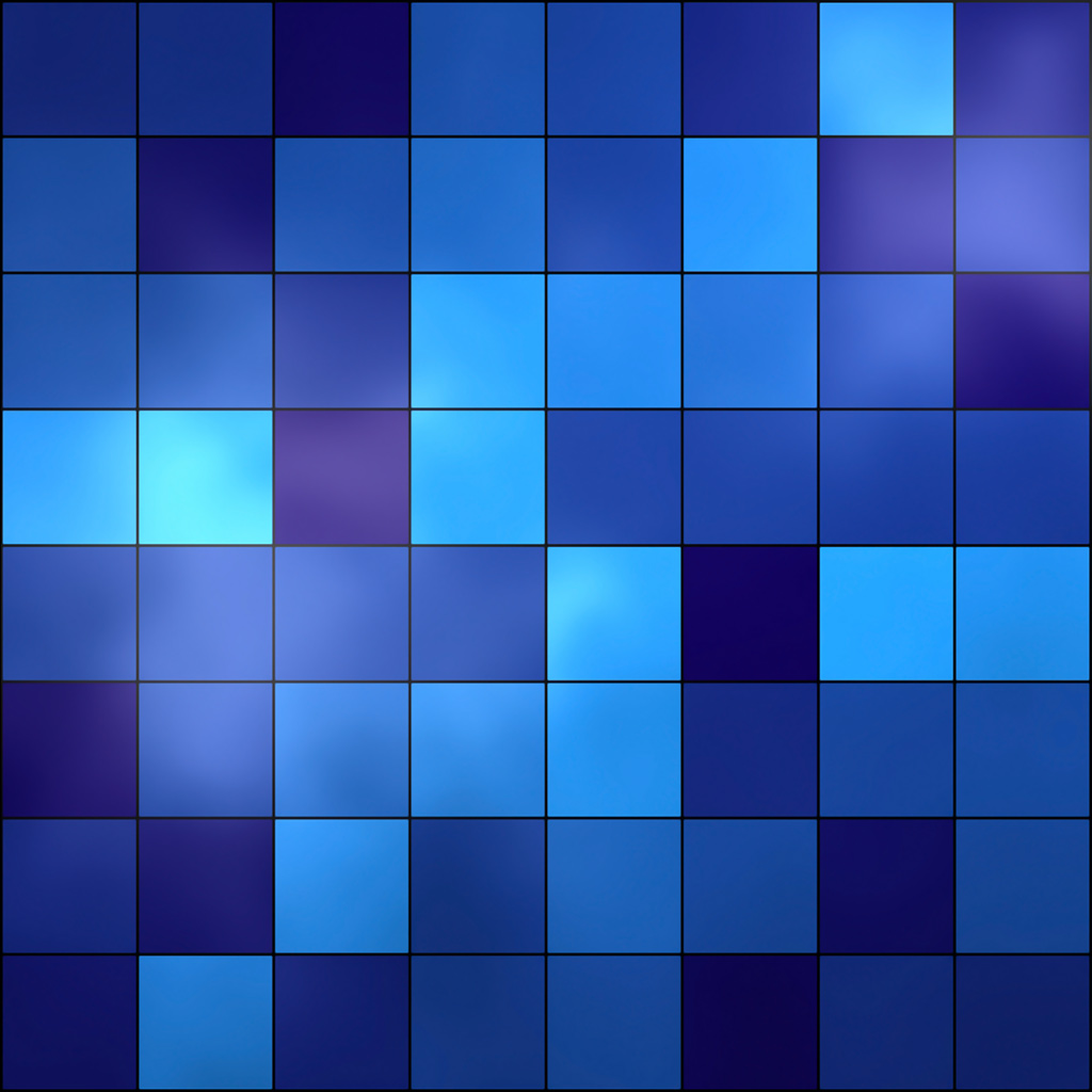 Blue Square Glass Tile Mosaic iPad iPad2 Wallpaper