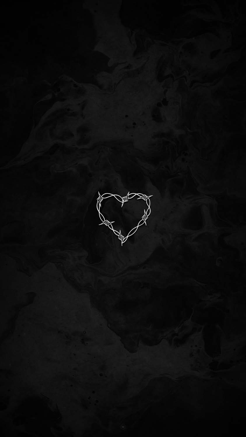 Razor Wire Heart iPhone Wallpaper HD
