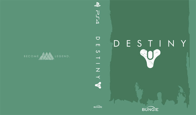 Destiny Xbox One Box Minimalist box art for destiny
