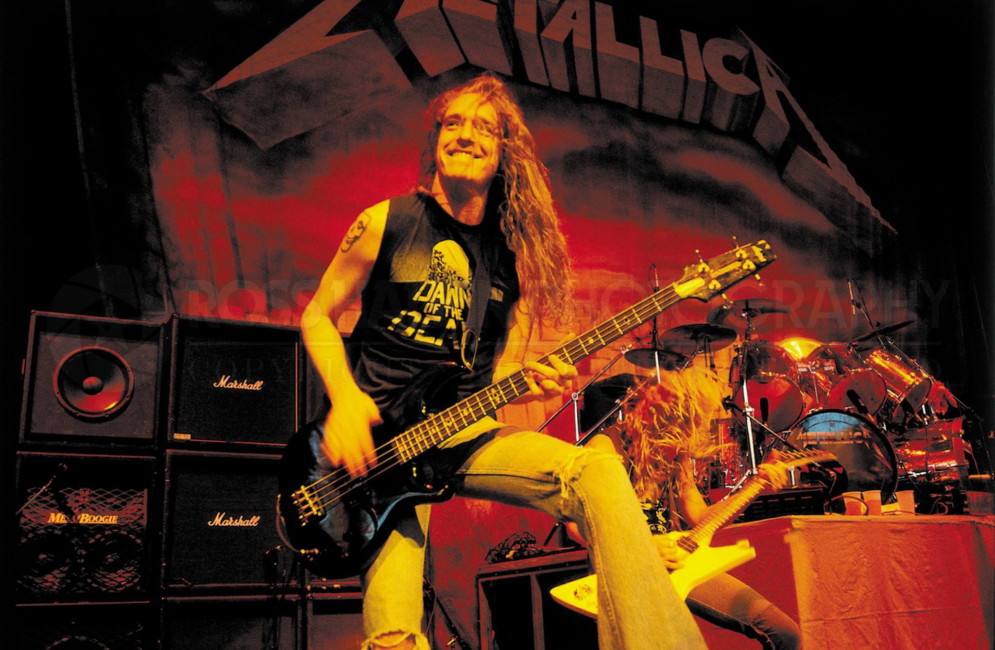 Metallicas bassist Cliff Burton on stage in 1986 He died 30