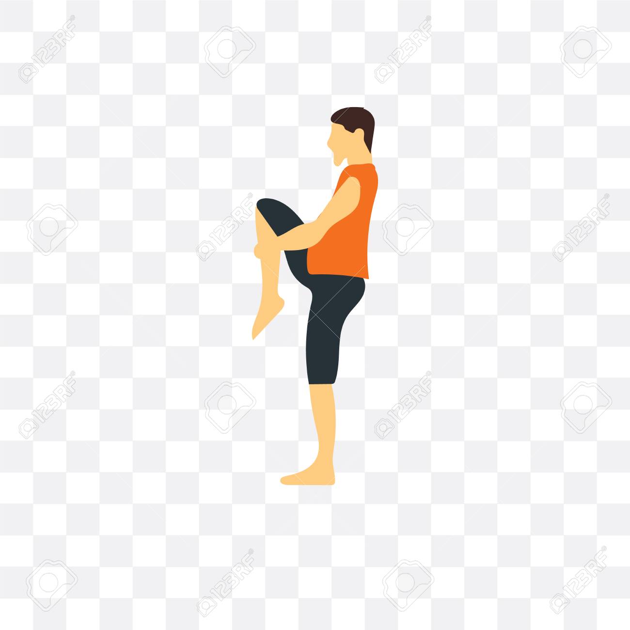 Exercise Vector Icon Isolated On Transparent Background