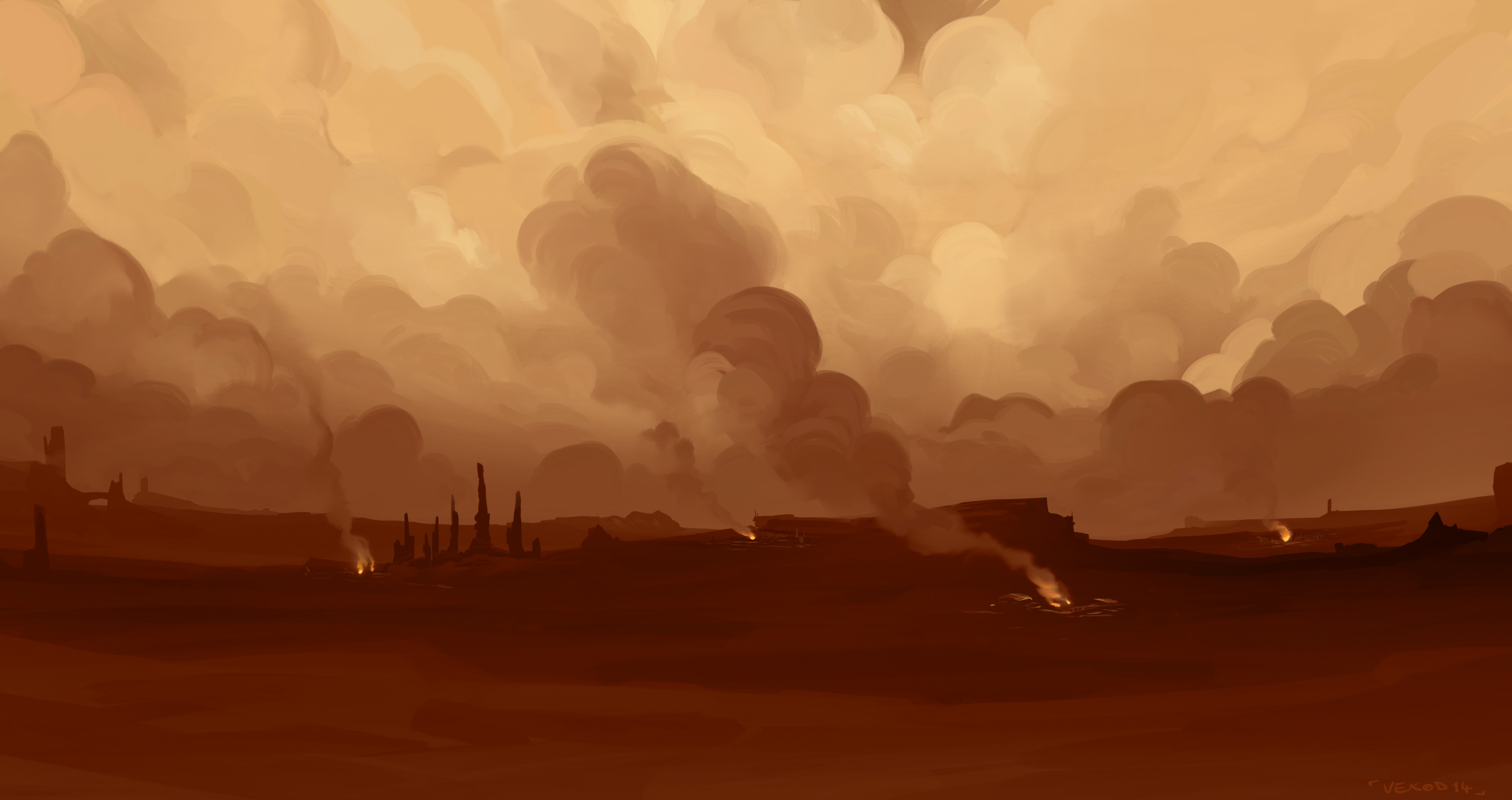 414th On Geonosis Background By Vexod14