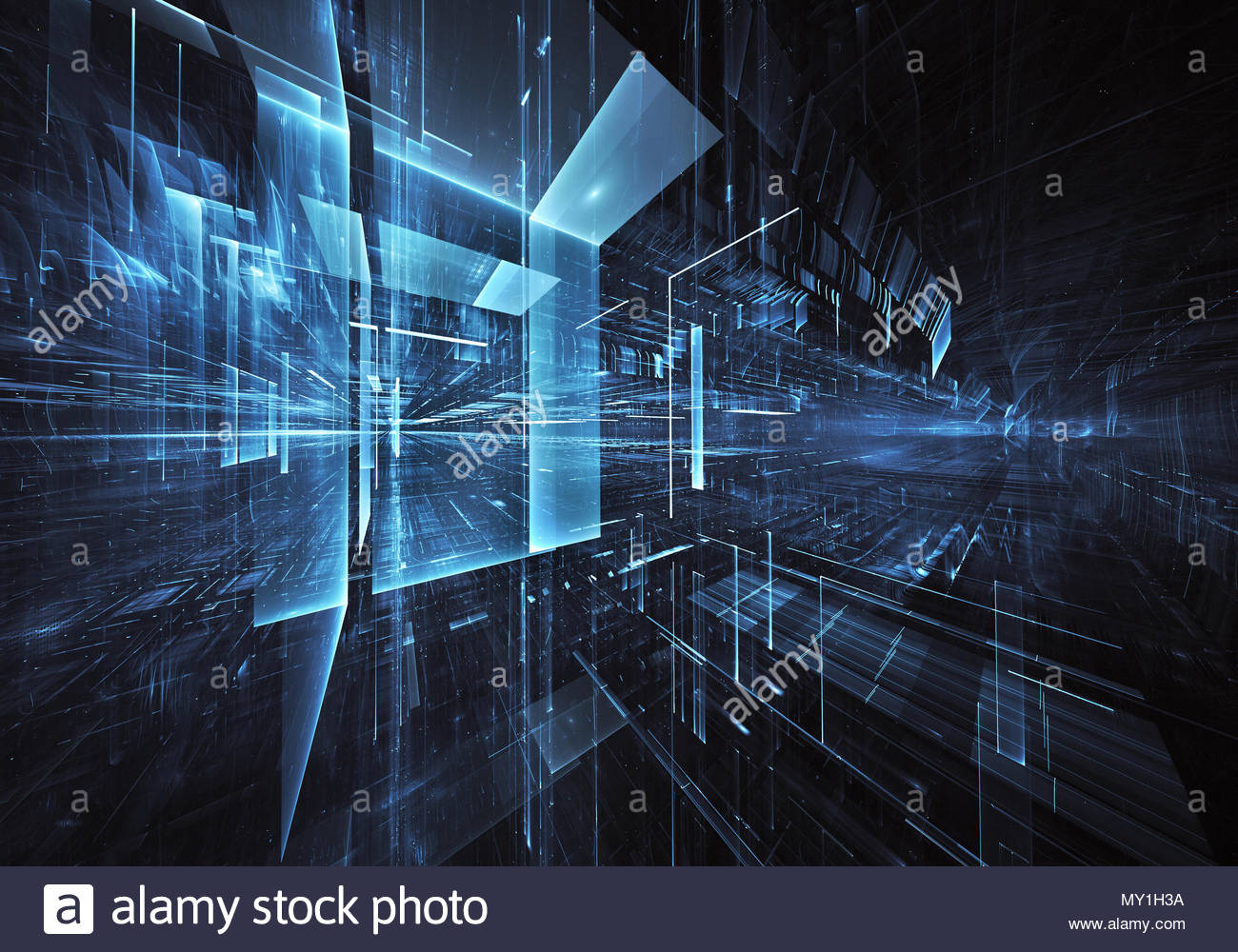 Abstract Future Technology Background Puter Generated 3d