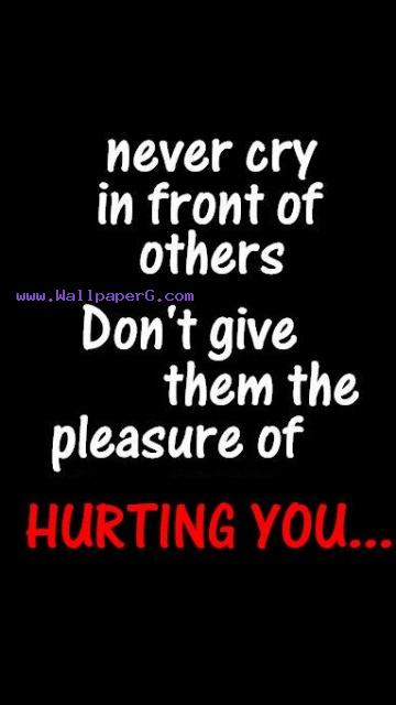 Hurting You Category Saying Quote Wallpaper