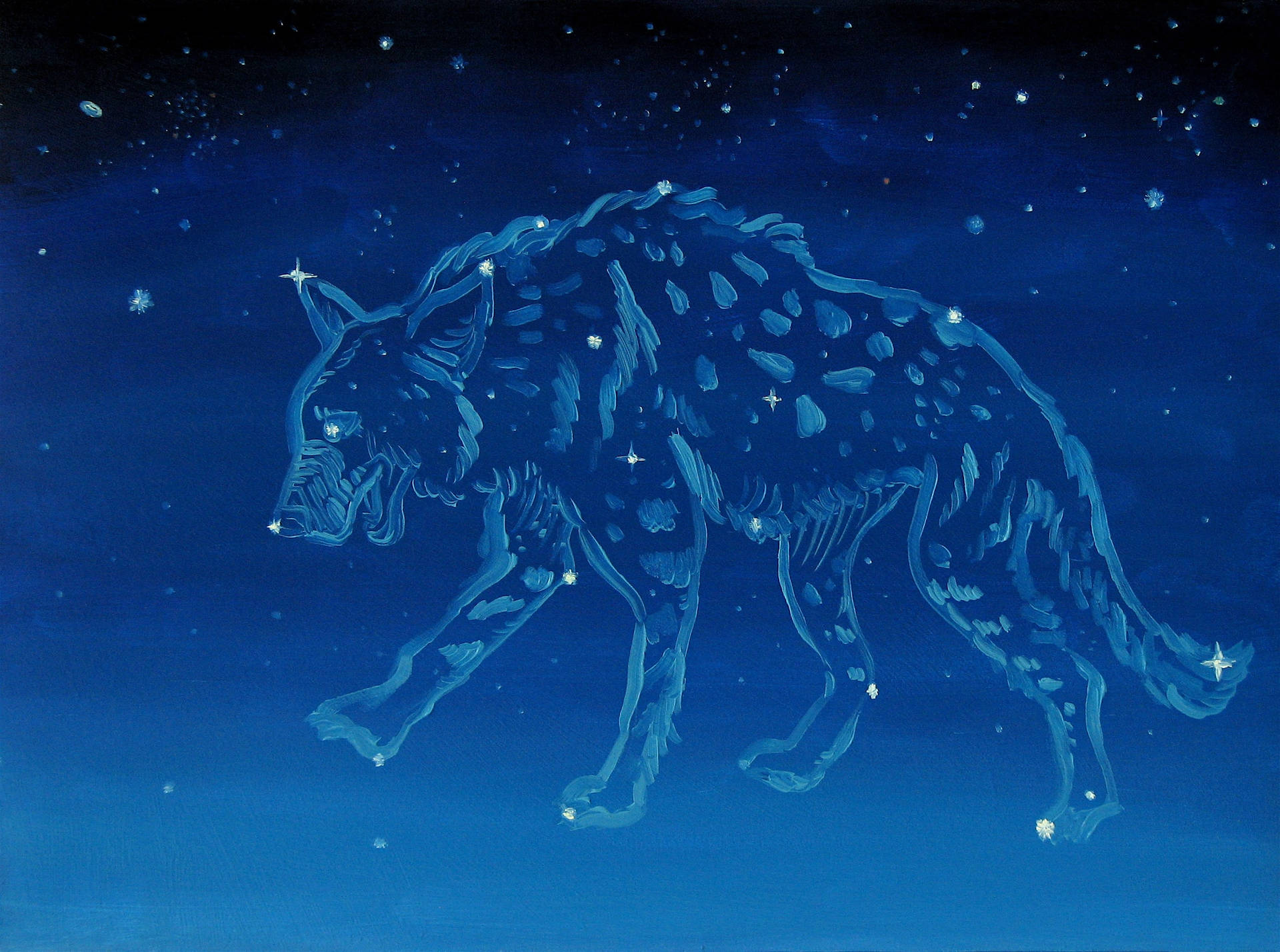 Blue Wolf Wallpaper