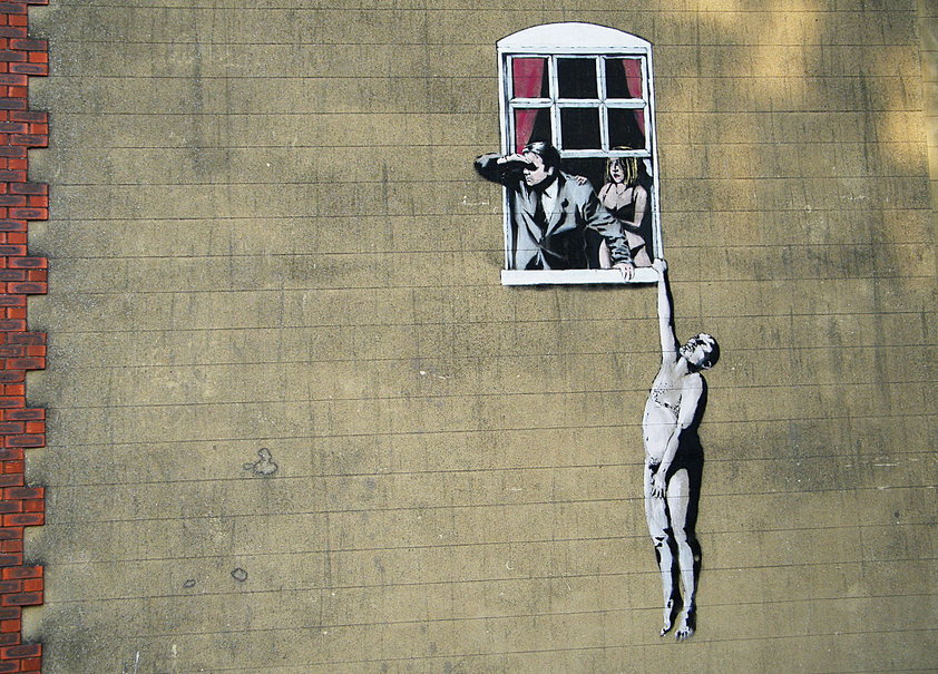 Banksy Graffiti The Situation Wallpaper
