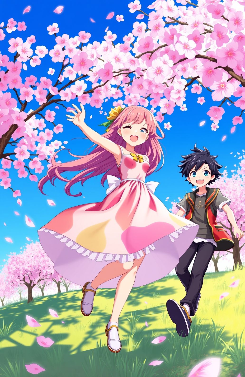 Anime Girl And Boy Wallpaper