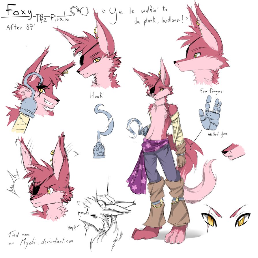 Fnaf Foxy Wallpaper Refsheet After